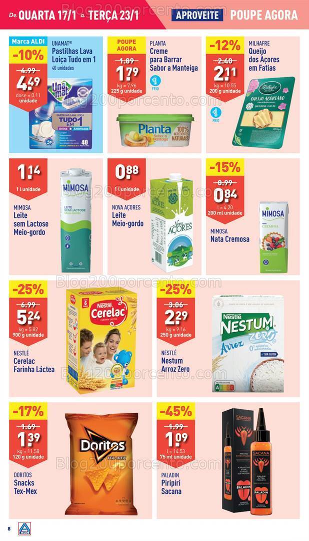 Antevisão Folheto ALDI Promoções de 17 a 23 janeiro