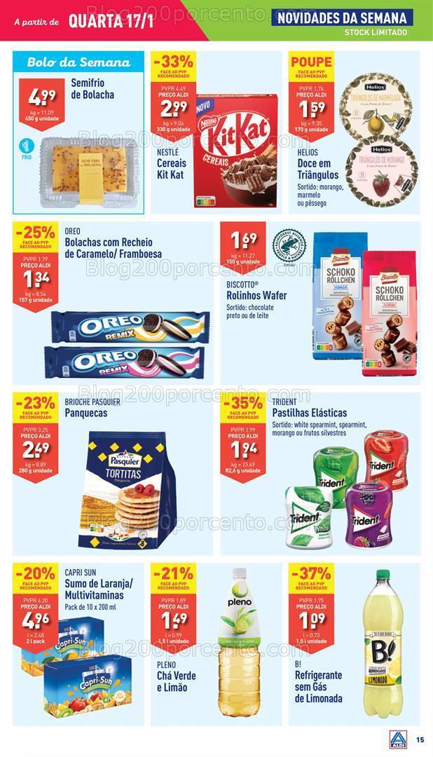 Antevisão Folheto ALDI Promoções de 17 a 23 janeiro