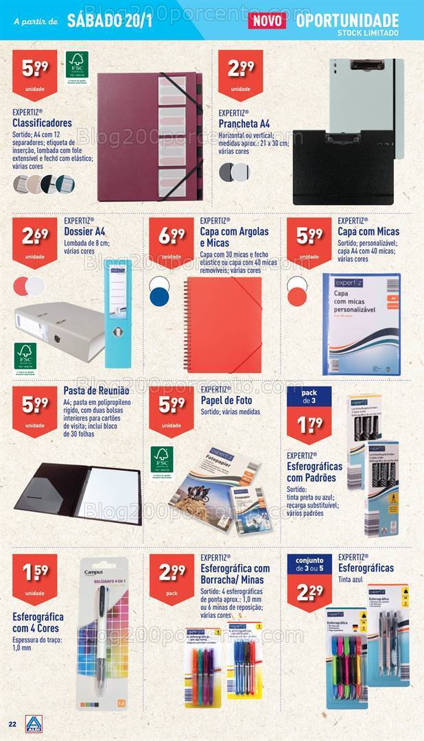 Antevisão Folheto ALDI Bazar Promoções a partir de 21 janeiro