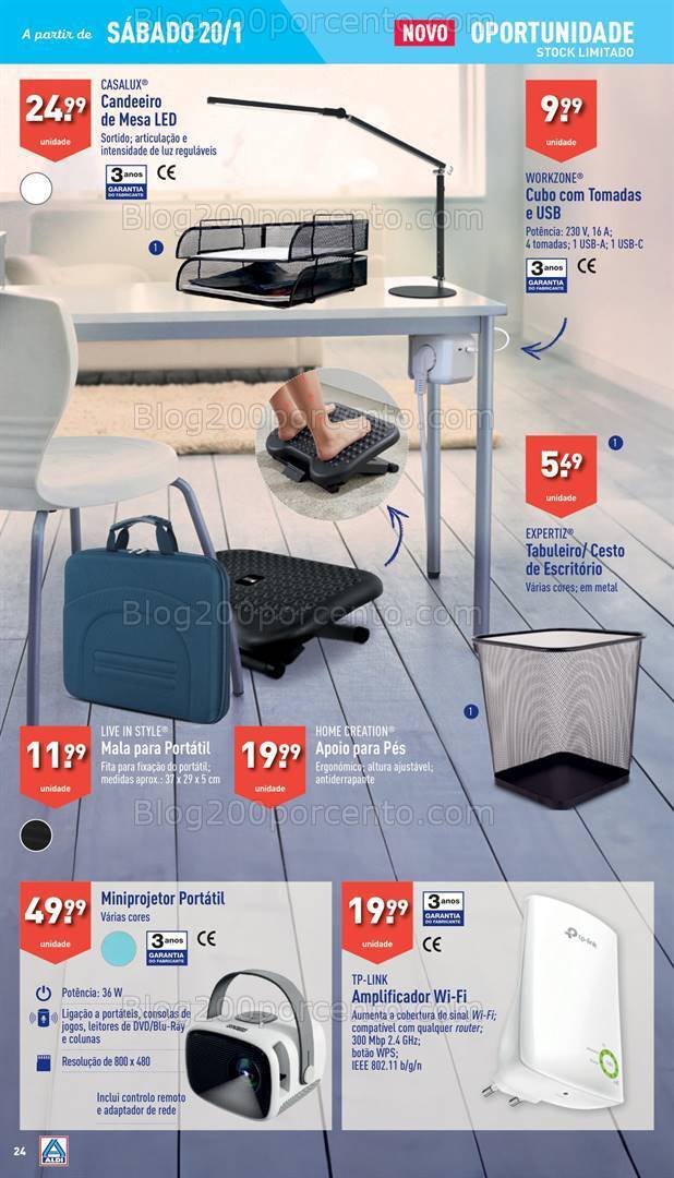 Antevisão Folheto ALDI Bazar Promoções a partir de 21 janeiro