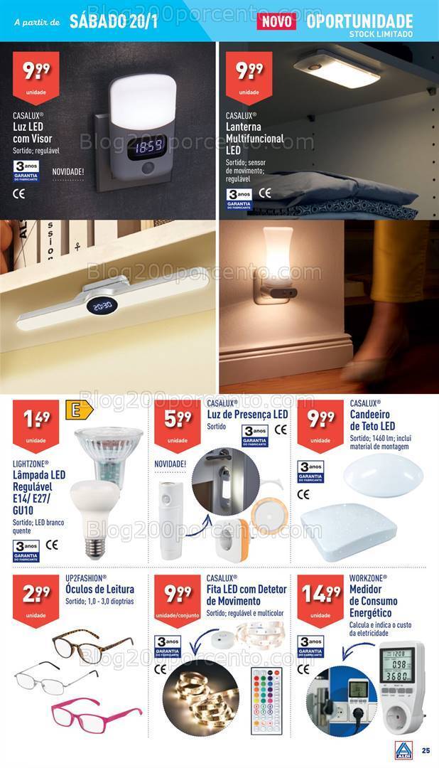 Antevisão Folheto ALDI Bazar Promoções a partir de 21 janeiro