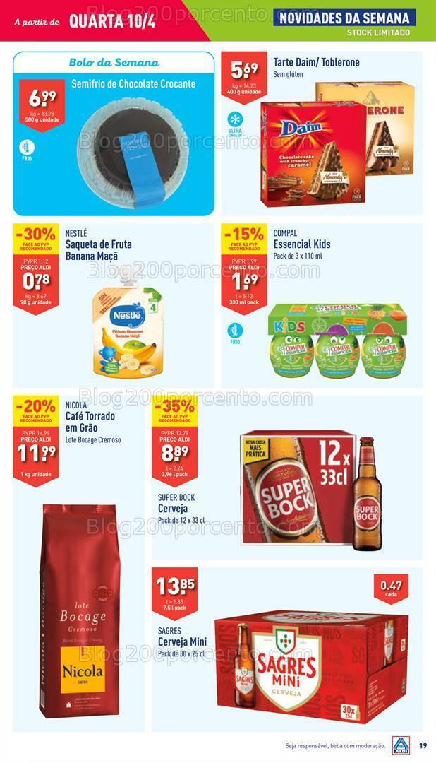 Antevisão Folheto ALDI Promoções de 10 a 16 abril