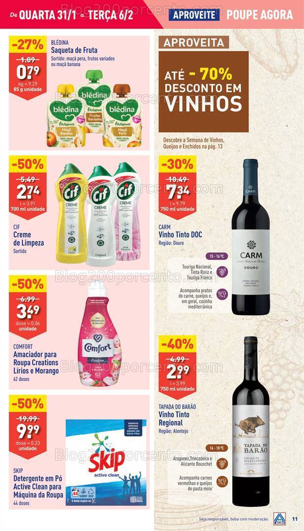 Antevisão Folheto ALDI Promoções 31 janeiro a 6 fevereiro