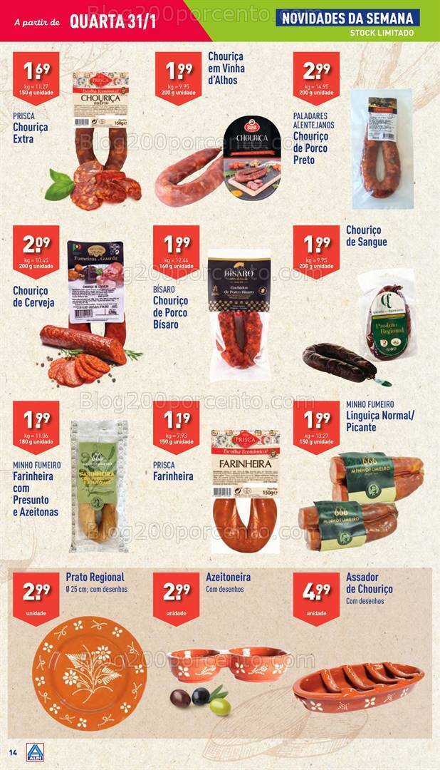 Antevisão Folheto ALDI Promoções 31 janeiro a 6 fevereiro