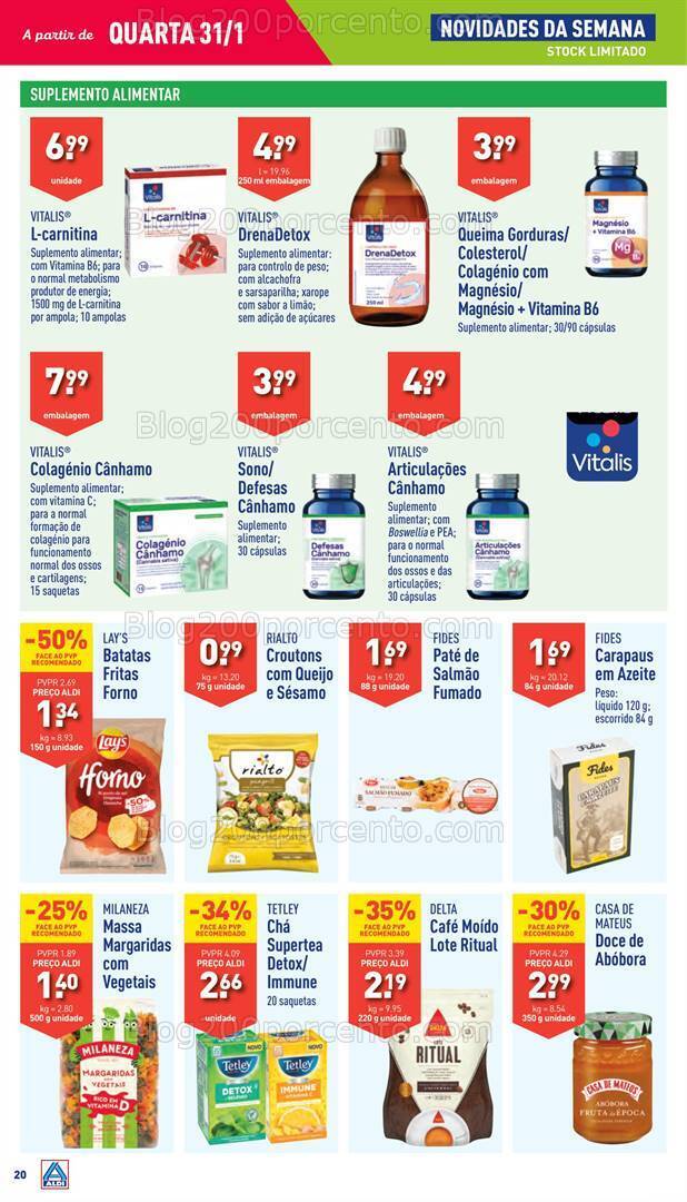 Antevisão Folheto ALDI Promoções 31 janeiro a 6 fevereiro