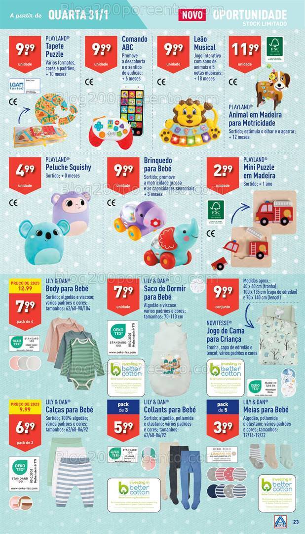 Antevisão Folheto ALDI Bazar Promoções a partir de 31 janeiro