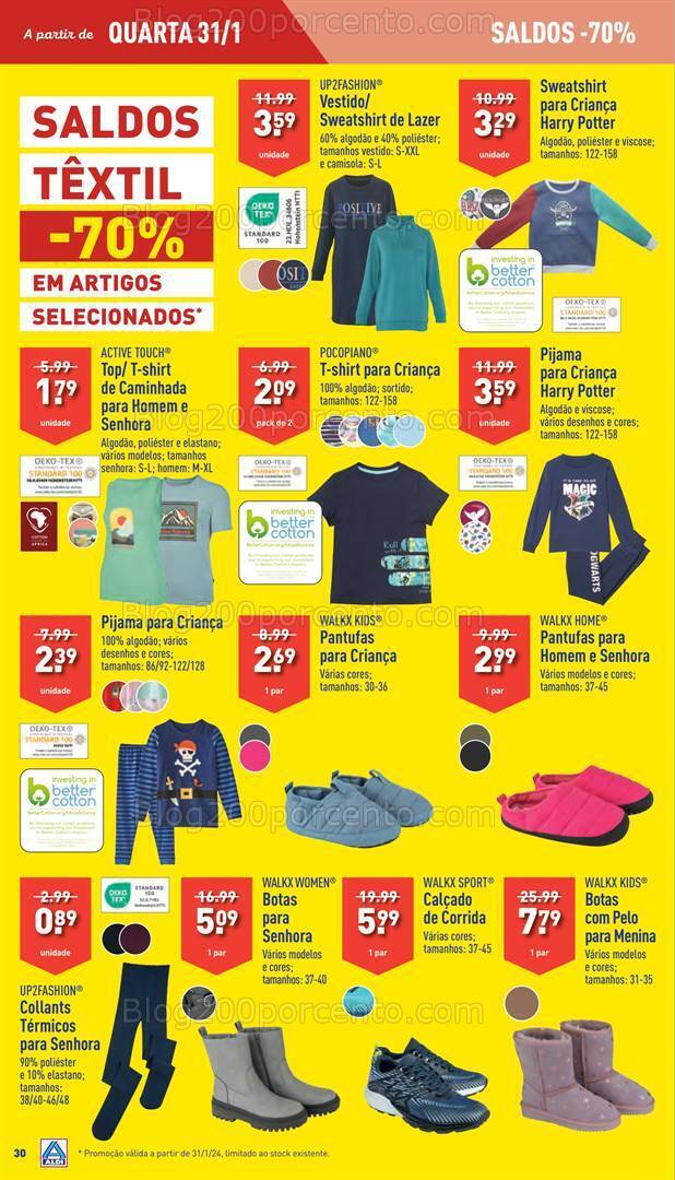 Antevisão Folheto ALDI Bazar Promoções a partir de 31 janeiro