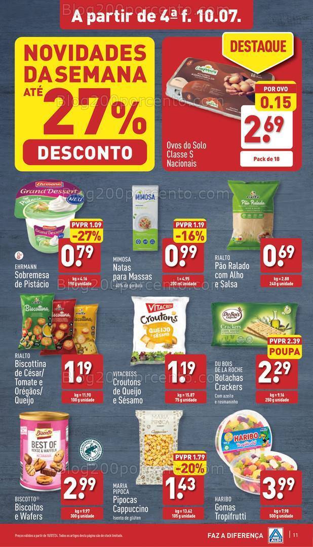 Antevisão Folheto ALDI Supermercado Promoções de 10 a 16 julho