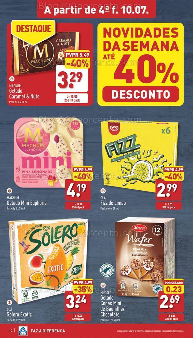 Antevisão Folheto ALDI Supermercado Promoções de 10 a 16 julho