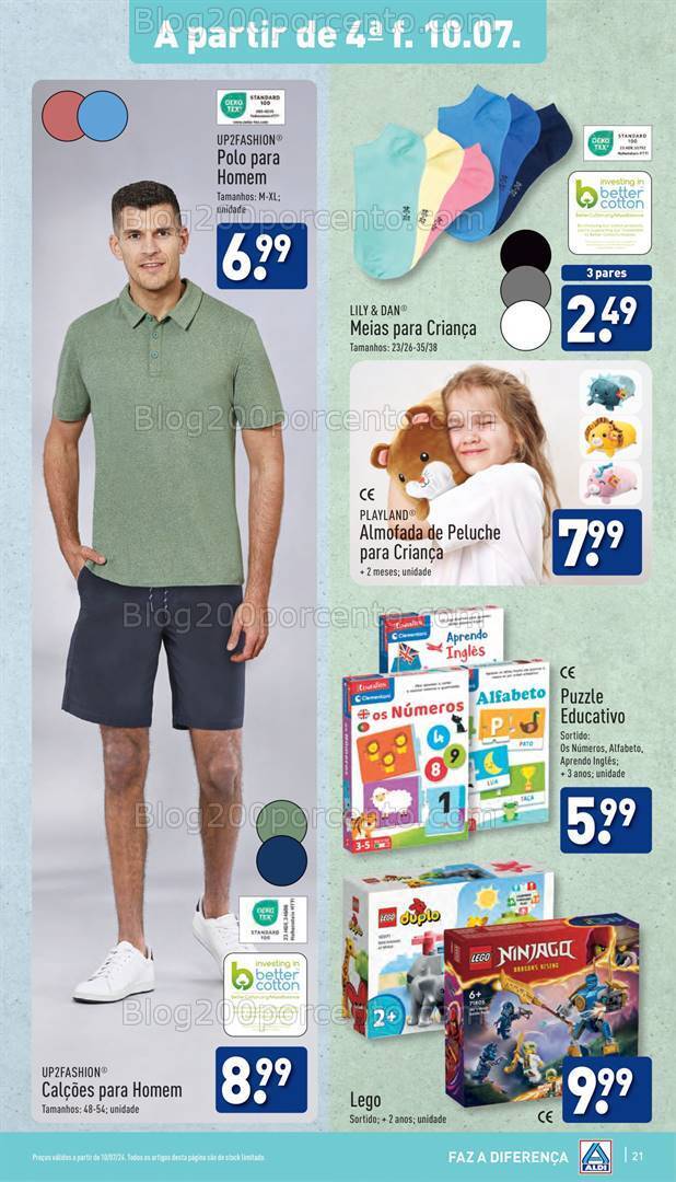 Antevisão Folheto ALDI Bazar Promoções de 10 a 16 julho