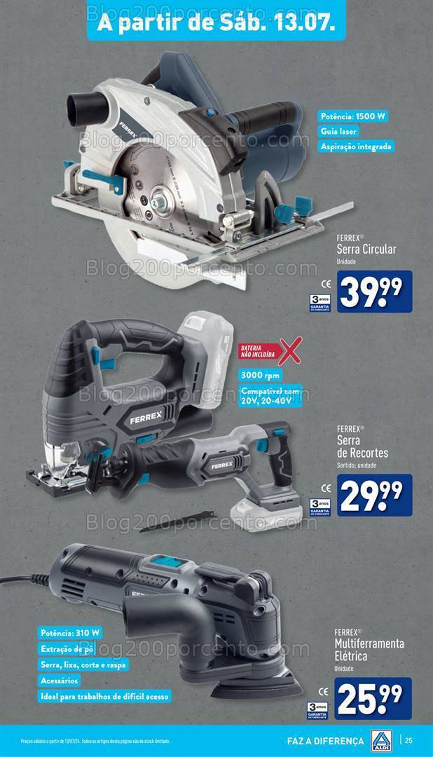 Antevisão Folheto ALDI Bazar Promoções de 10 a 16 julho