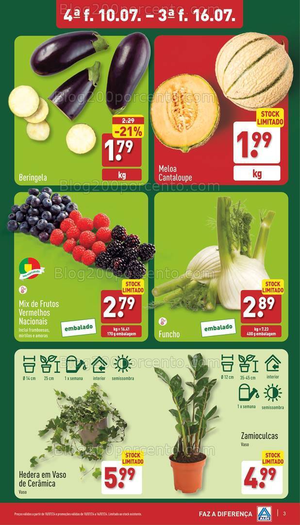 Antevisão Folheto ALDI Supermercado Promoções de 10 a 16 julho