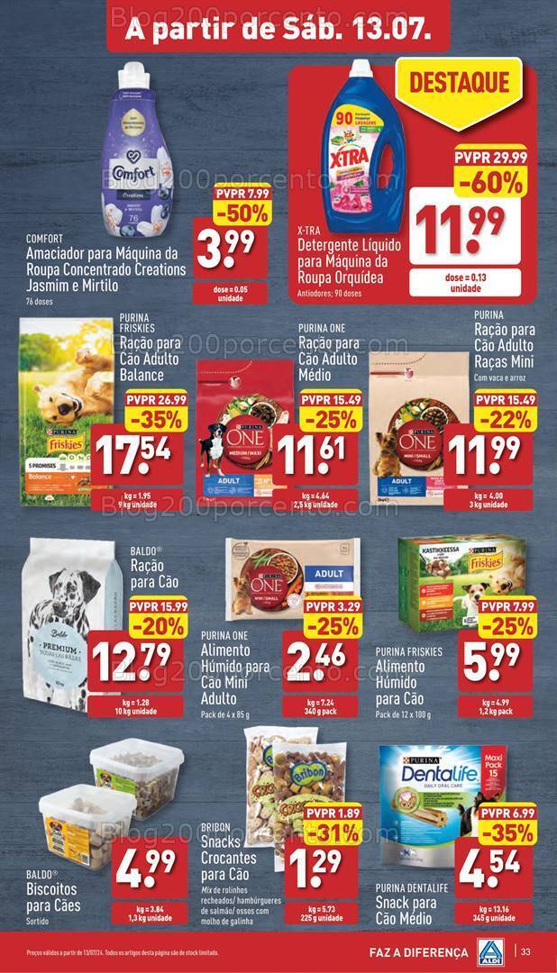Antevisão Folheto ALDI Supermercado Promoções de 10 a 16 julho