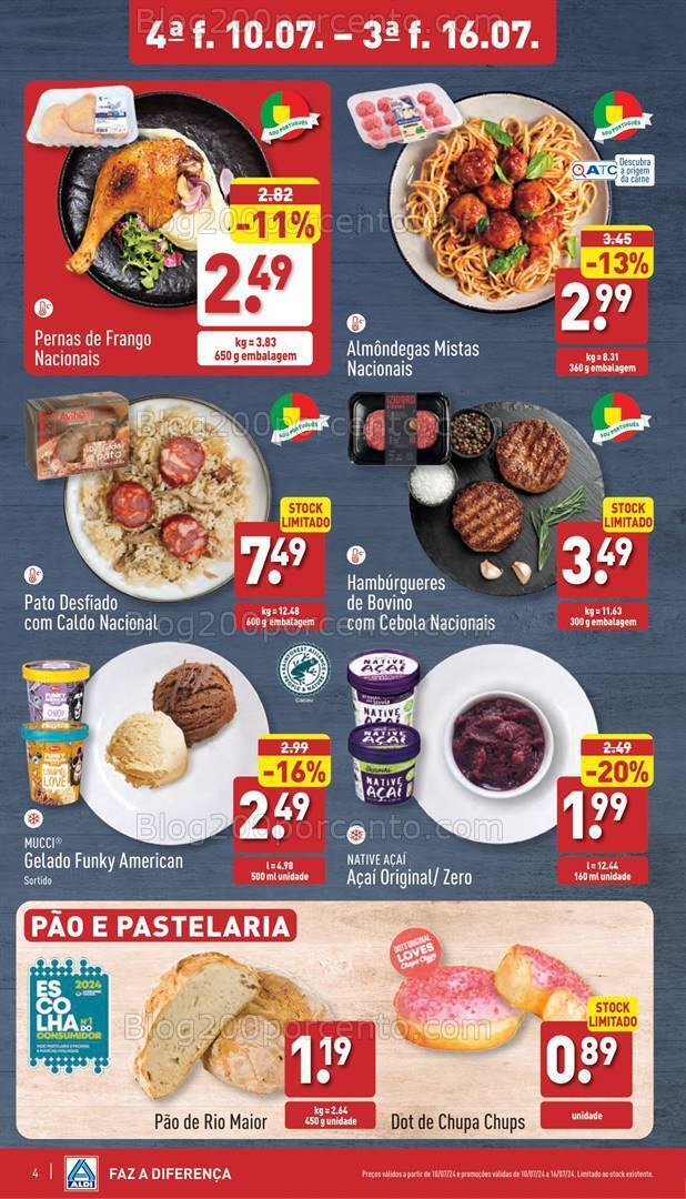 Antevisão Folheto ALDI Supermercado Promoções de 10 a 16 julho