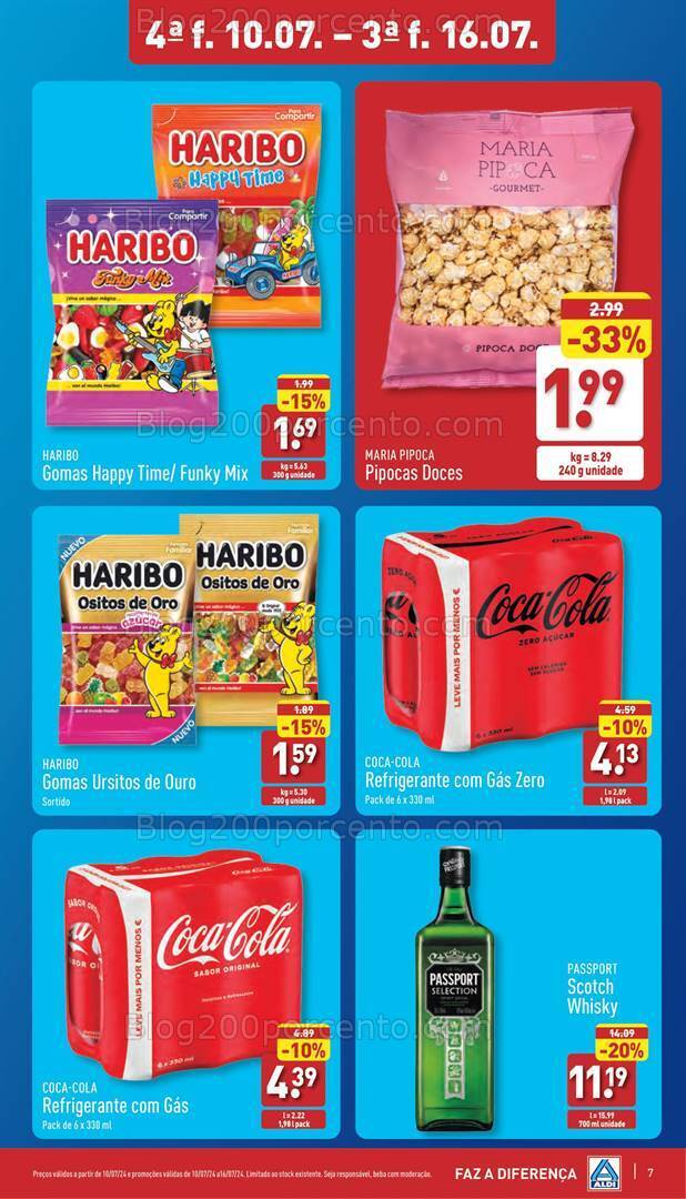Antevisão Folheto ALDI Supermercado Promoções de 10 a 16 julho