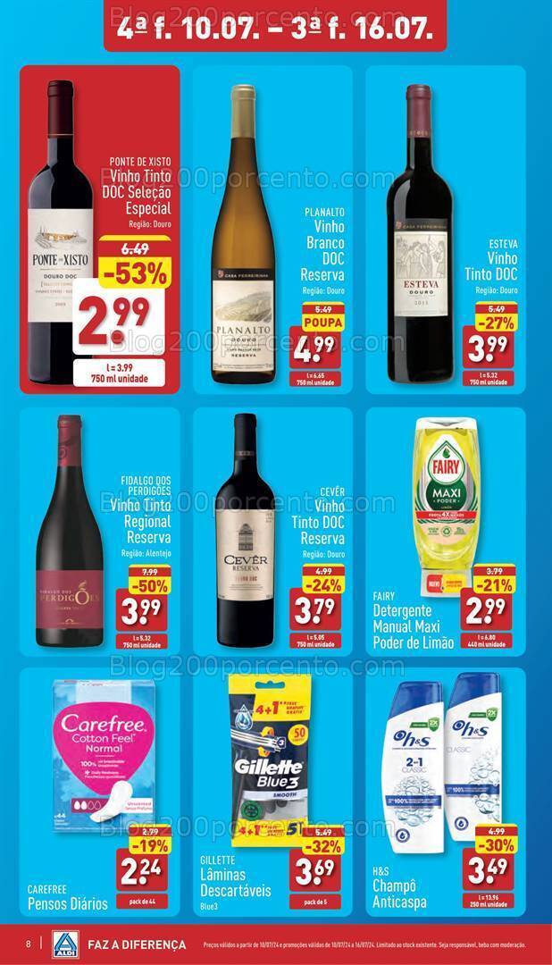 Antevisão Folheto ALDI Supermercado Promoções de 10 a 16 julho