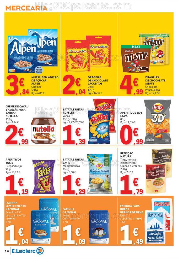 Antevisão Folheto E-LECLERC Semanal Promoções de 15 a 21 fevereiro