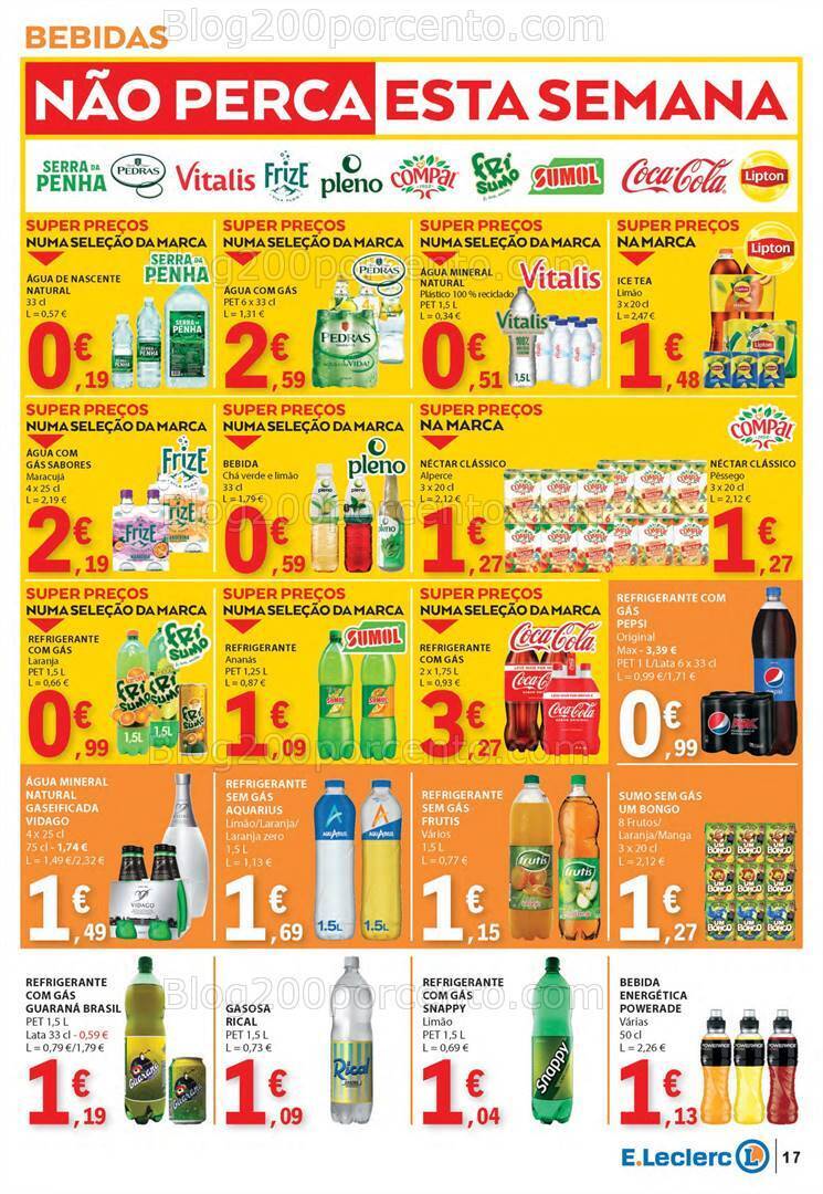 Antevisão Folheto E-LECLERC Semanal Promoções de 15 a 21 fevereiro