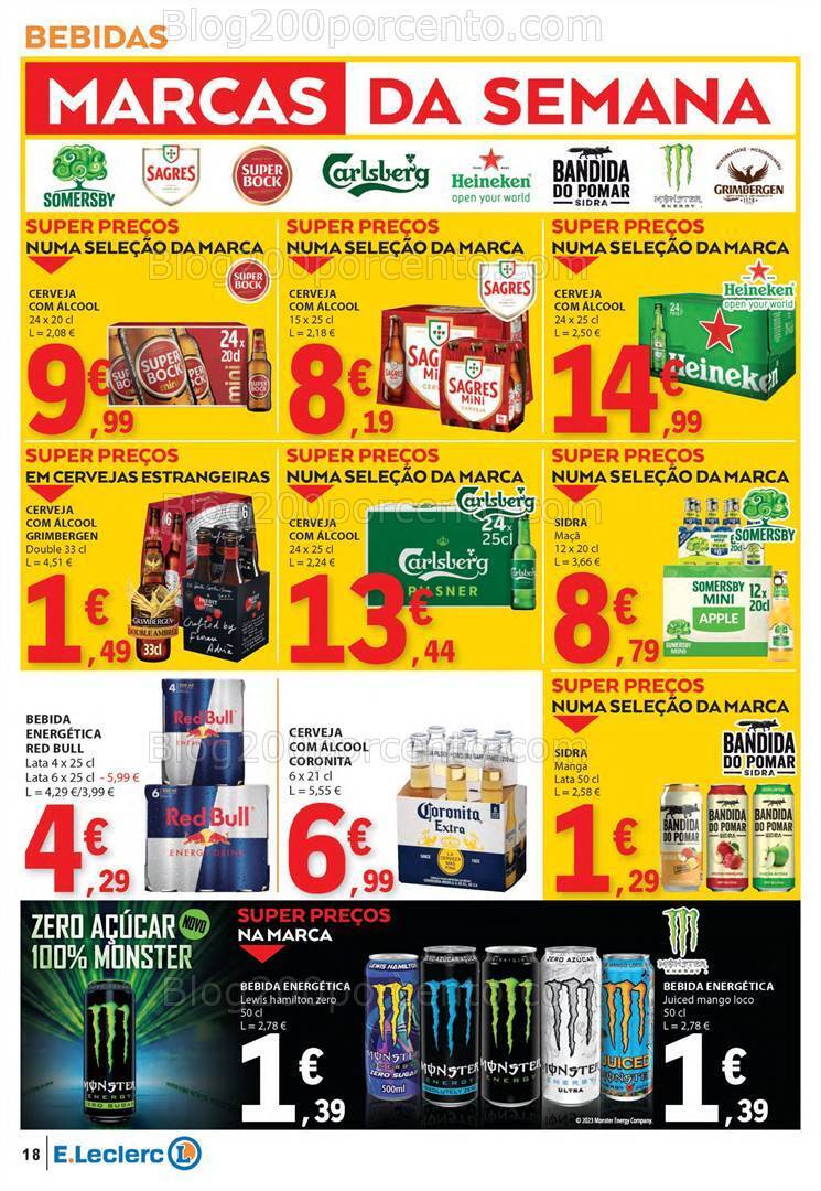 Antevisão Folheto E-LECLERC Semanal Promoções de 15 a 21 fevereiro