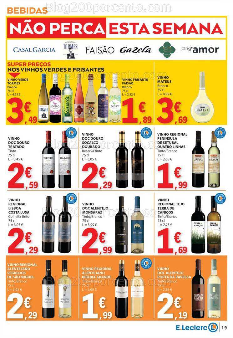 Antevisão Folheto E-LECLERC Semanal Promoções de 15 a 21 fevereiro