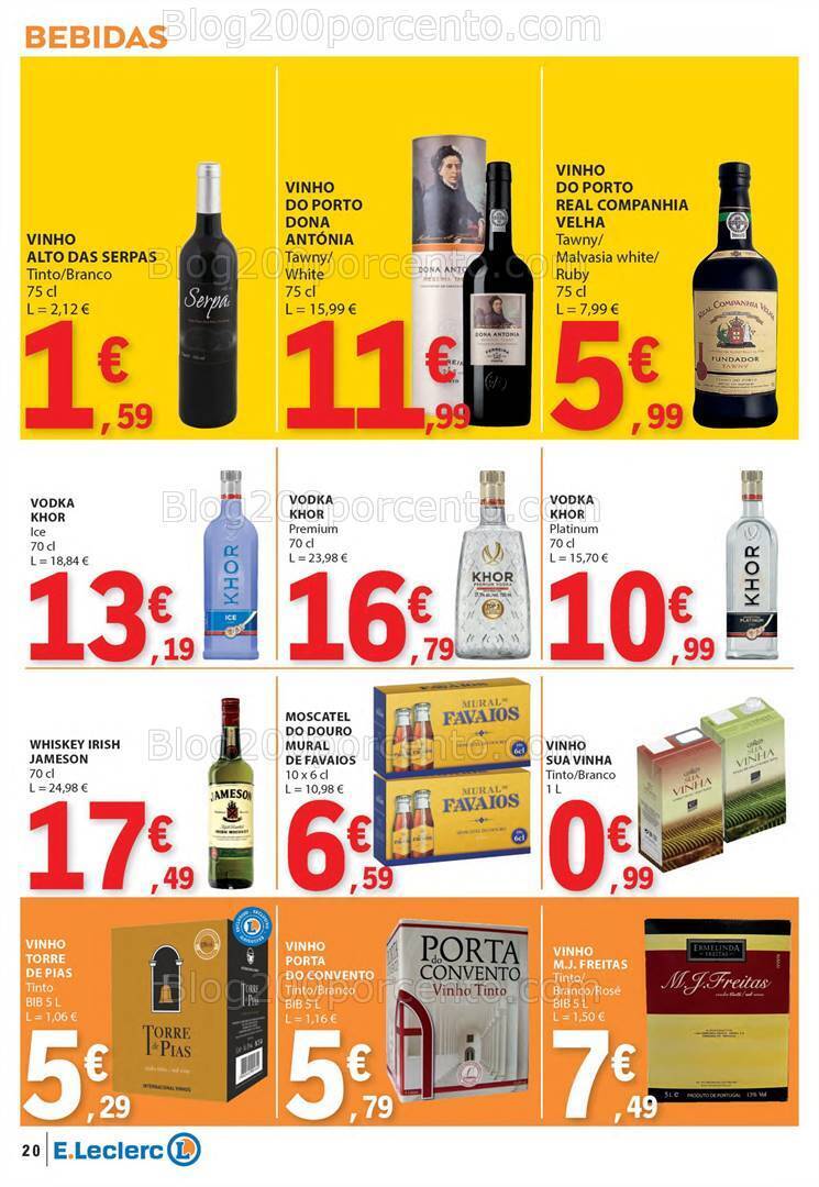 Antevisão Folheto E-LECLERC Semanal Promoções de 15 a 21 fevereiro