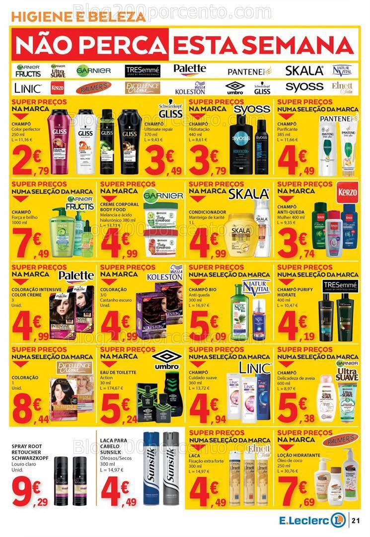 Antevisão Folheto E-LECLERC Semanal Promoções de 15 a 21 fevereiro