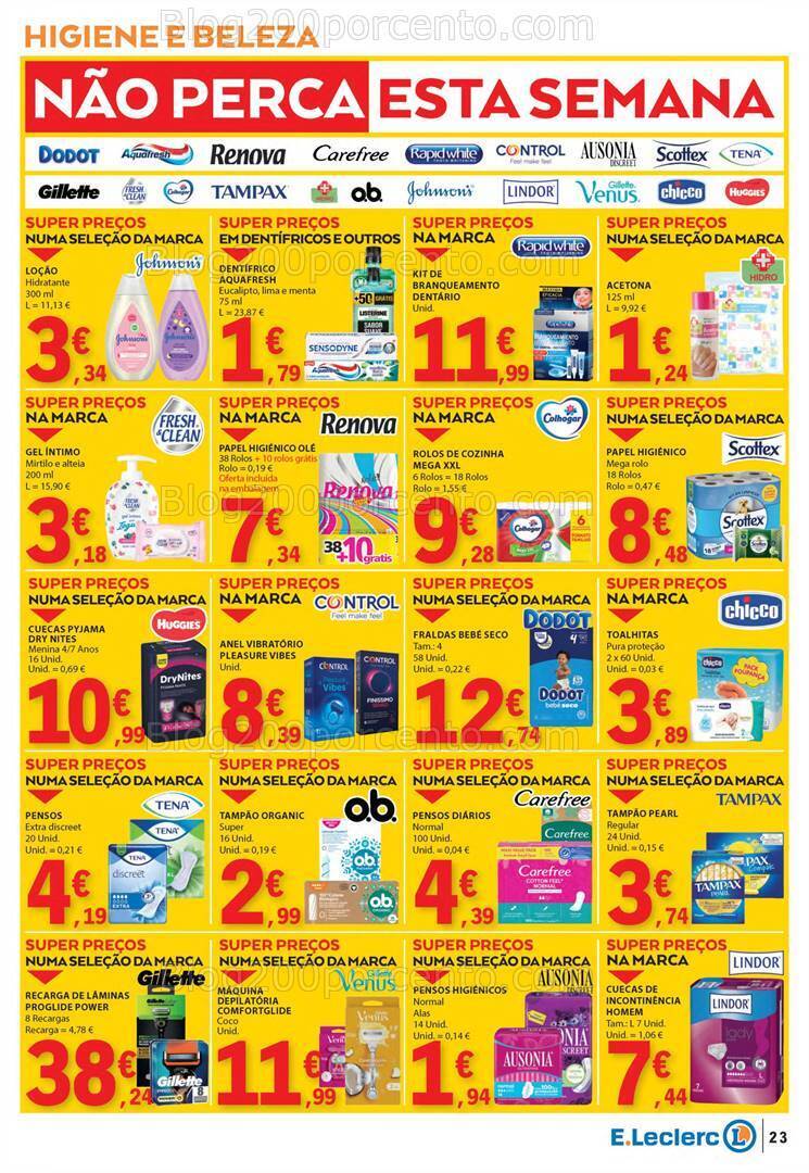 Antevisão Folheto E-LECLERC Semanal Promoções de 15 a 21 fevereiro