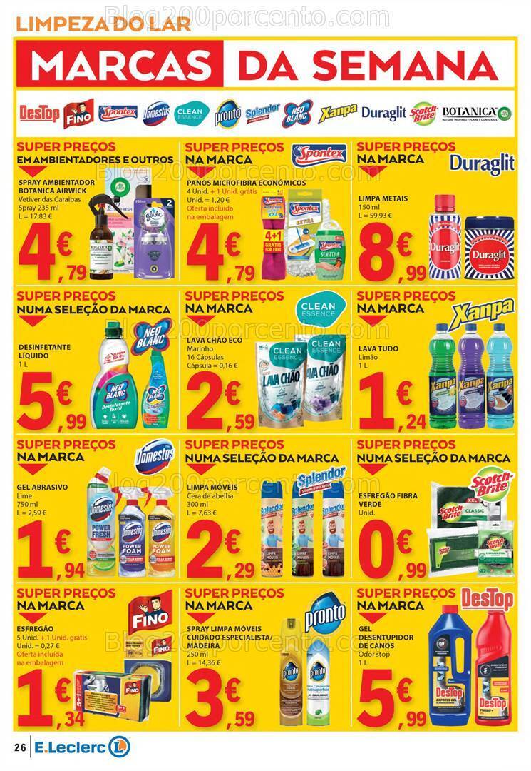 Antevisão Folheto E-LECLERC Semanal Promoções de 15 a 21 fevereiro