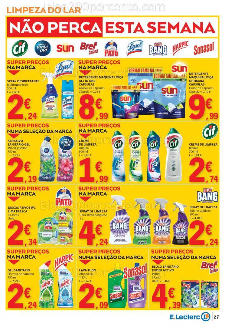 Antevisão Folheto E-LECLERC Semanal Promoções de 15 a 21 fevereiro