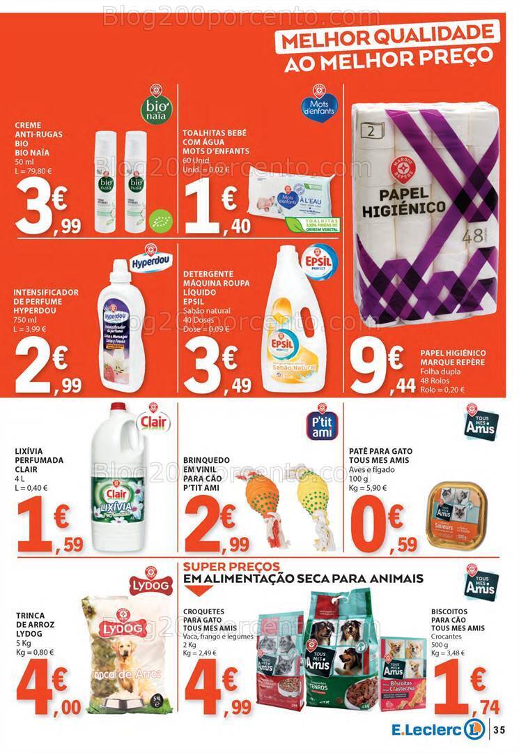 Antevisão Folheto E-LECLERC Semanal Promoções de 15 a 21 fevereiro