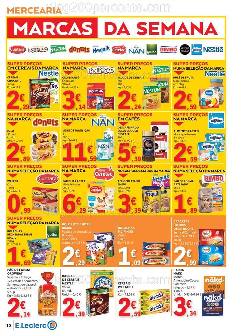 Antevisão Folheto E-LECLERC Promoções de 2 a 10 abril