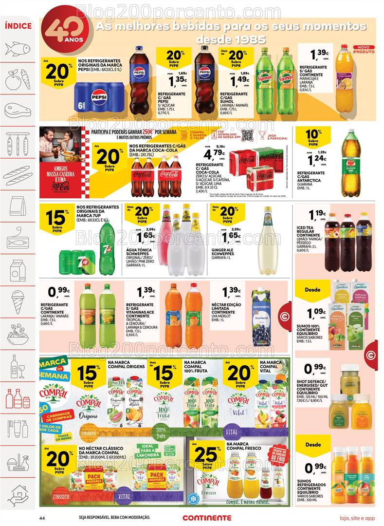 Antevisão Folheto CONTINENTE Promoções de 25 a 31 abril