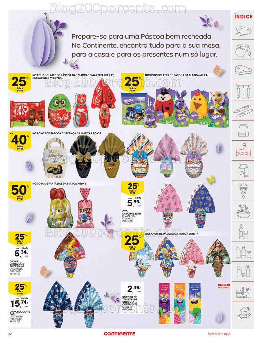 Antevisão Folheto CONTINENTE Promoções de 1 a 7 abril
