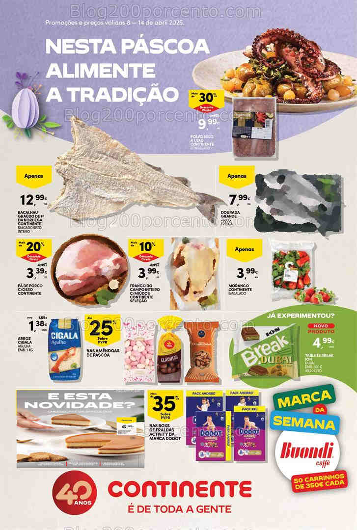 Antevisão Folheto CONTINENTE Promoções de 8 a 14 abril