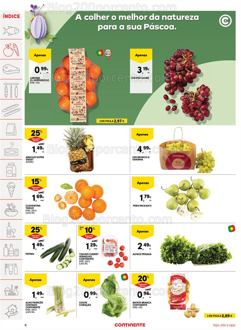 Antevisão Folheto CONTINENTE Promoções de 8 a 14 abril
