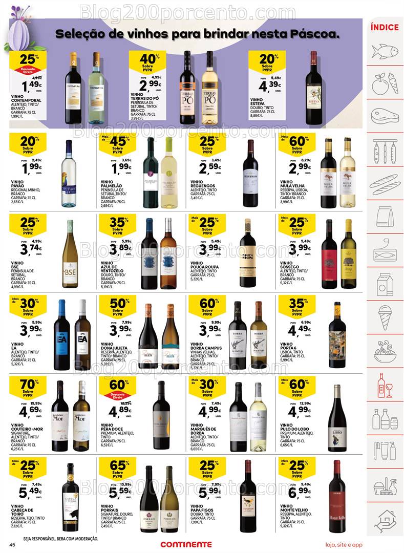 Antevisão Folheto CONTINENTE Promoções de 8 a 14 abril