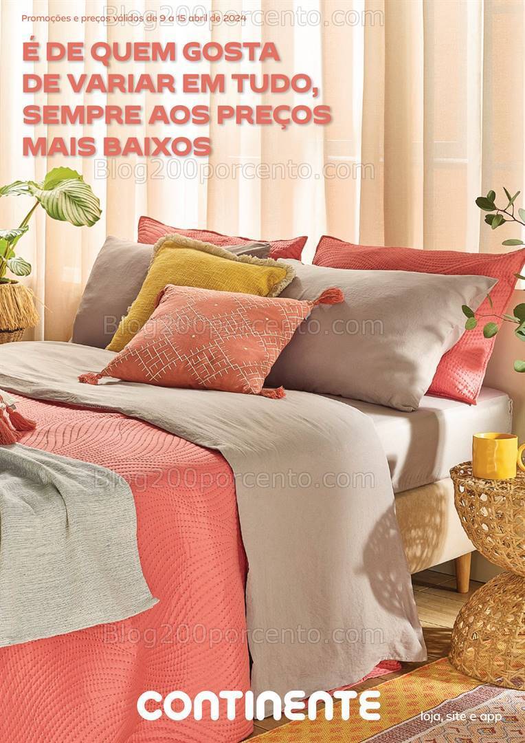 Antevisão Folheto CONTINENTE Bazar Promoções de 9 a 15 abril