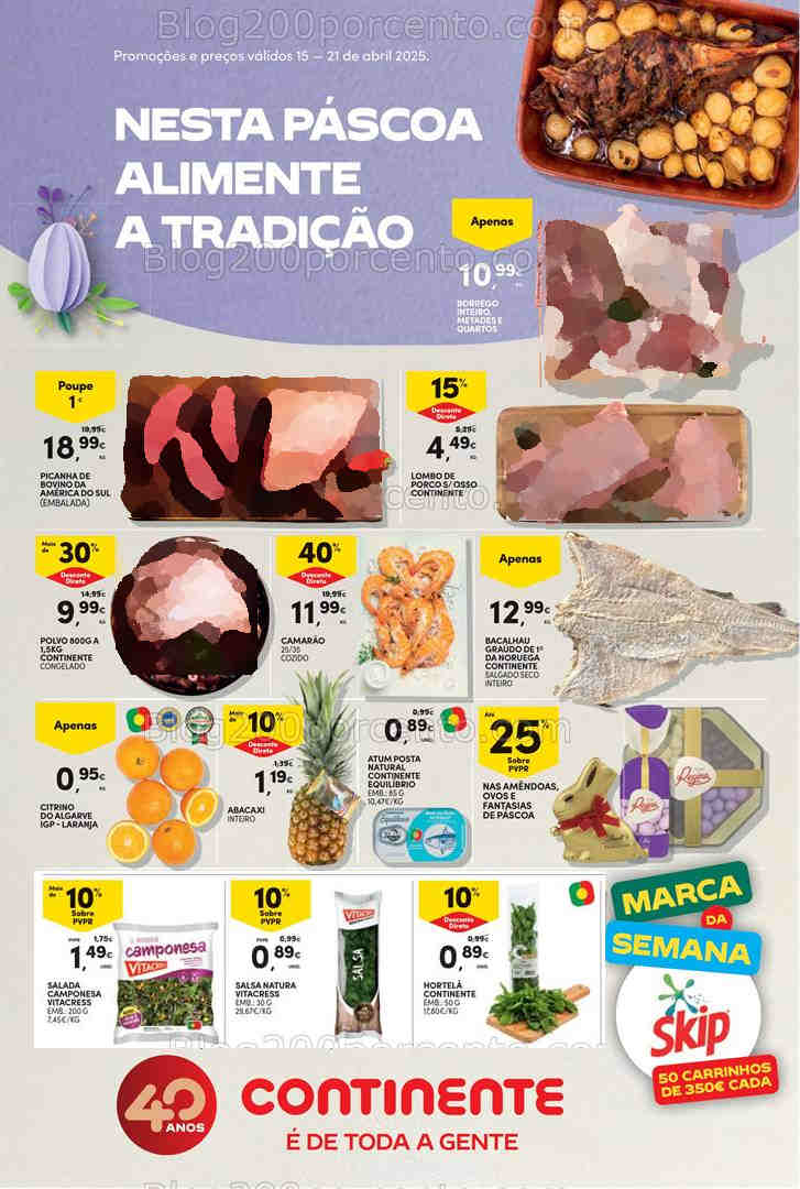 Antevisão Folheto CONTINENTE Promoções de 15 a 21 abril