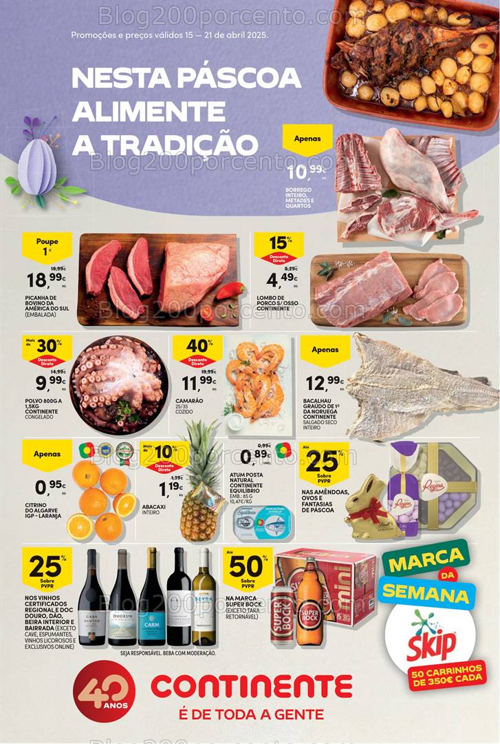 Antevisão Folheto CONTINENTE Promoções de 15 a 21 abril