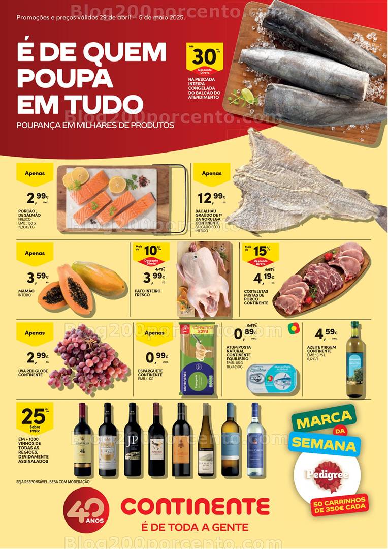 Antevisão Folheto CONTINENTE Frescos Promoções de 29 abril a 5 maio frescos