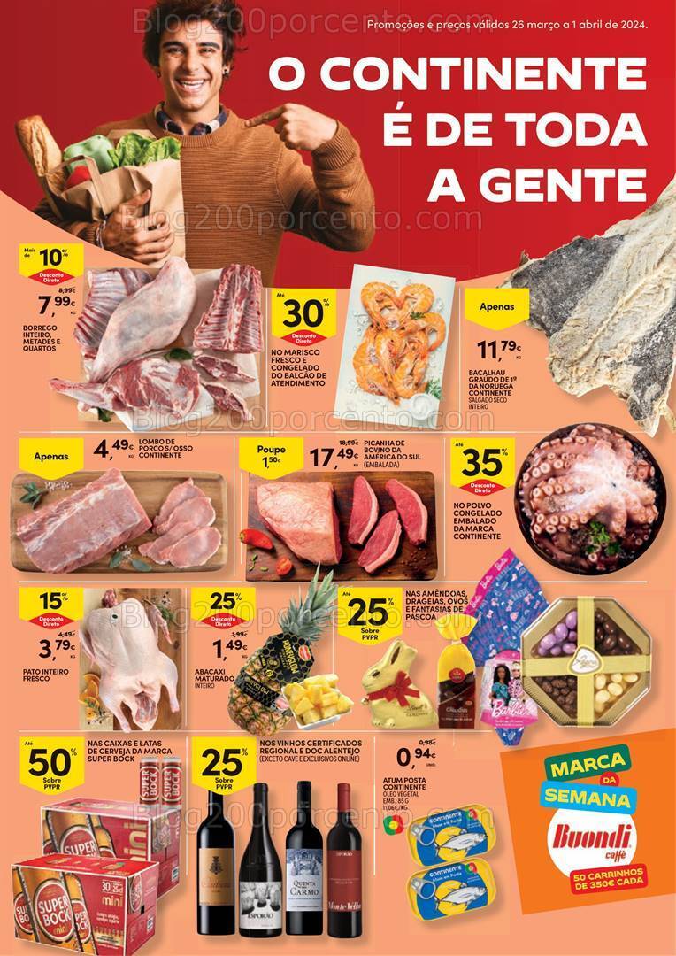 Antevisão Folheto CONTINENTE Bom Dia Promoções de 26 março a 1 abril