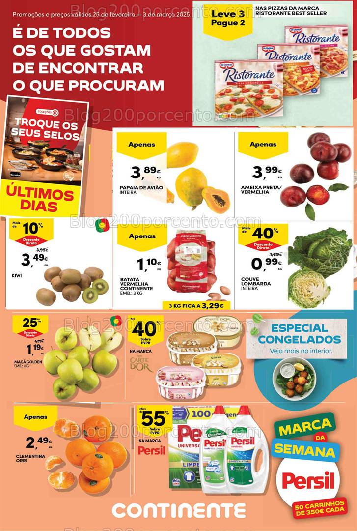 Antevisão Folheto CONTINENTE Bom Dia Promoções de 25 fevereiro a 3 março