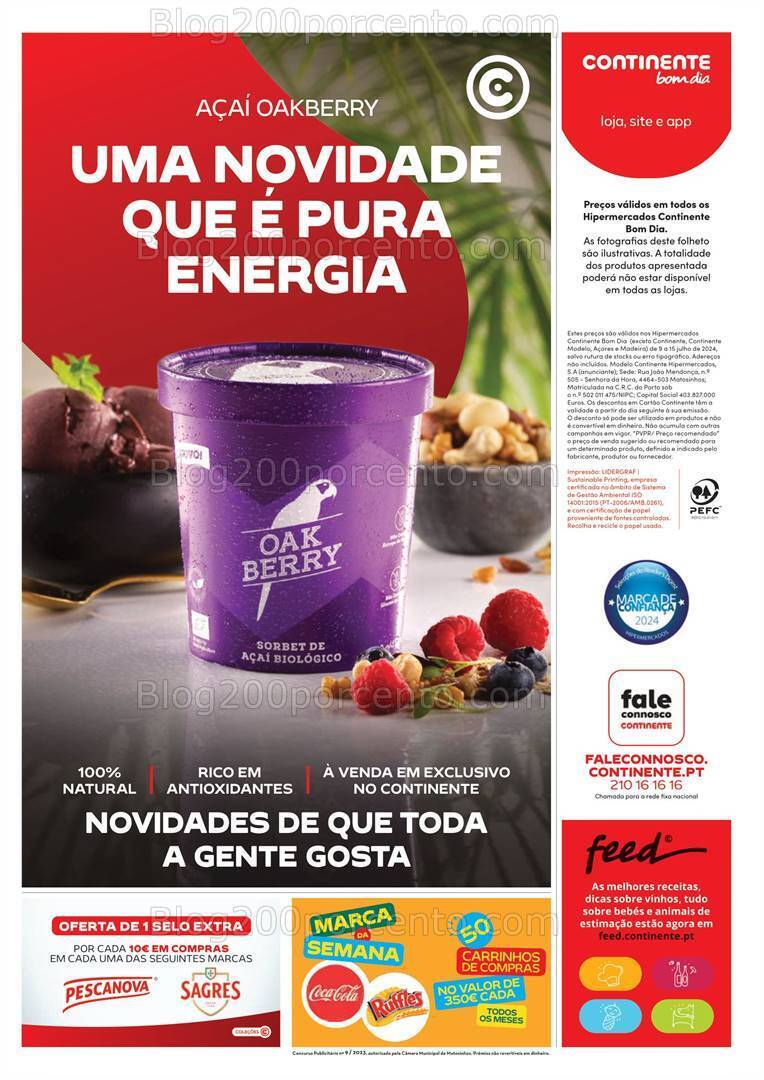 Antevisão Folheto CONTINENTE Bom Dia Promoções de 9 a 15 julho