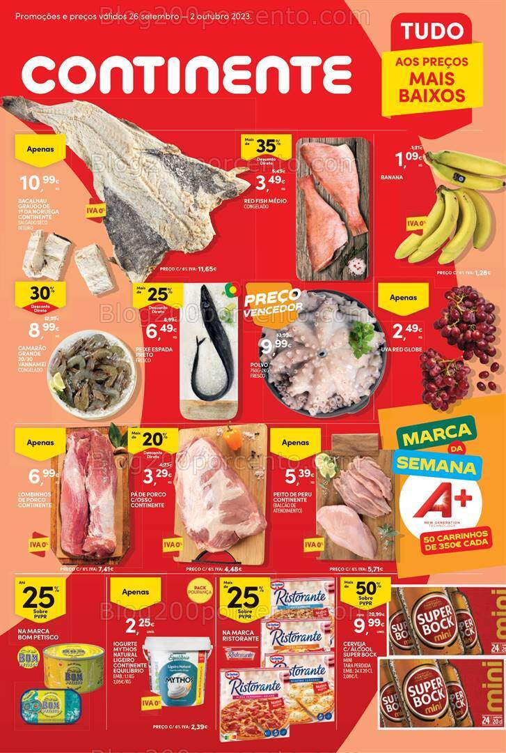 Antevisão Folheto CONTINENTE Bom Dia Promoções de 26 setembro a 2 outubro