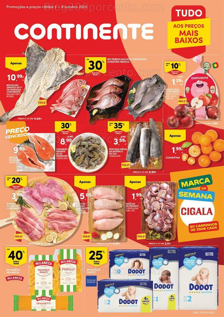 Antevisão Folheto CONTINENTE Bom Dia Promoções de 3 a 9 outubro