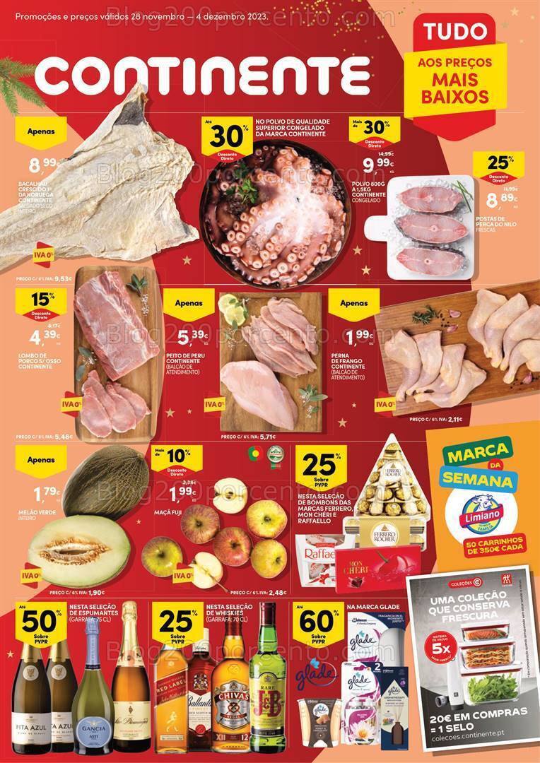 Antevisão Folheto CONTINENTE Bom Dia Promoções de 28 novembro a 4 dezembro