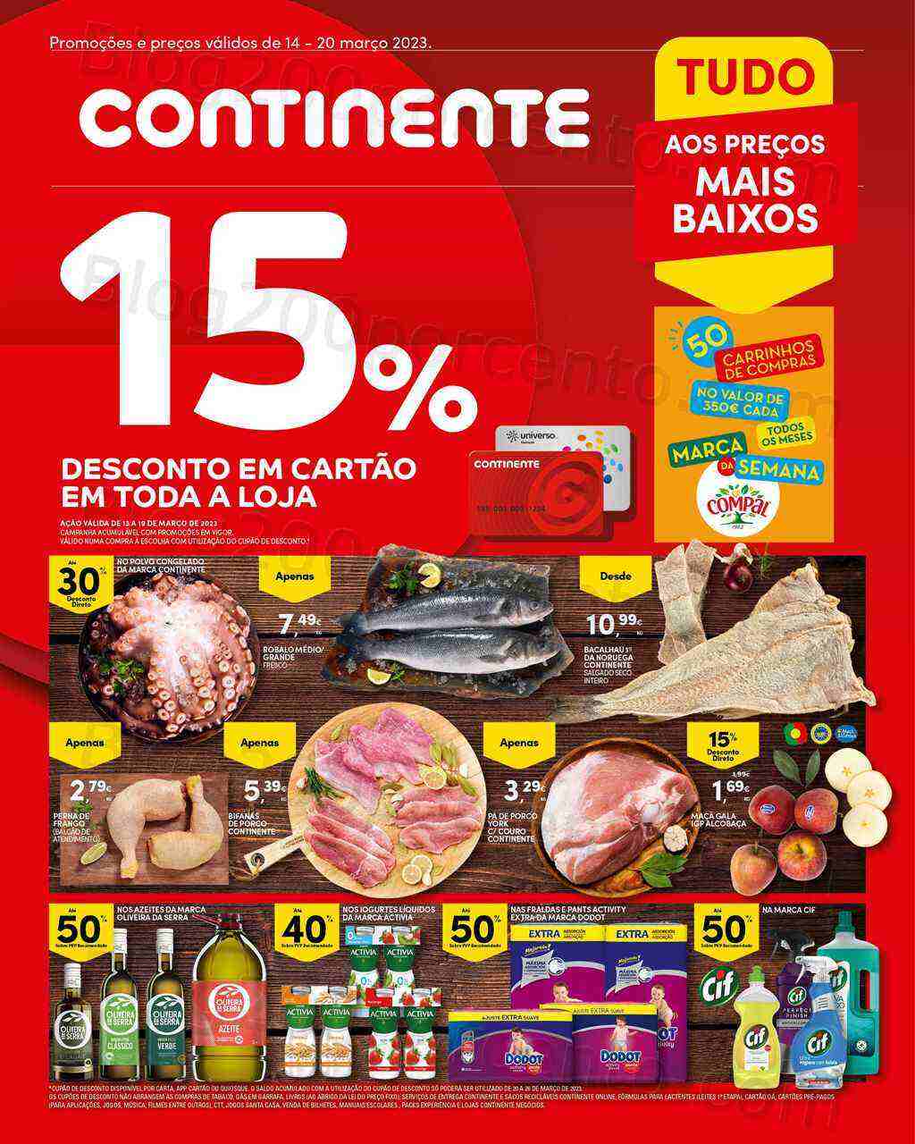 Antevisão Folheto CONTINENTE Madeira Promoções de 14 a 20 março