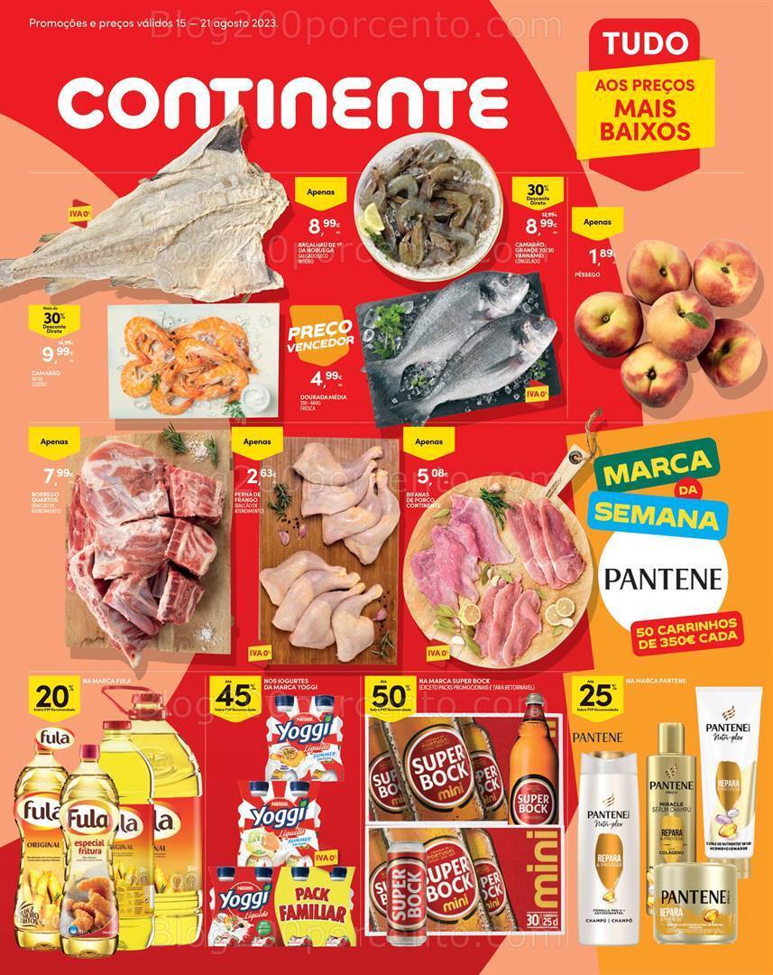 Antevisão Folheto CONTINENTE Madeira Promoções de 15 a 21 agosto