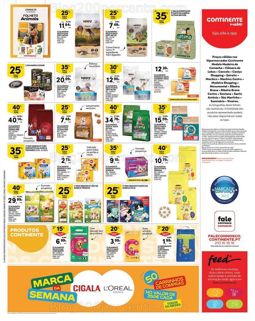 Antevisão Folheto CONTINENTE Madeira Promoções de 3 a 9 outubro