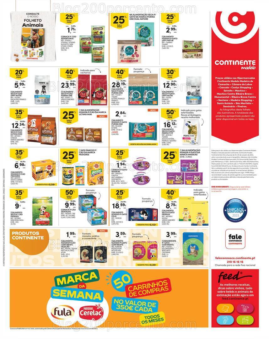 Antevisão Folheto CONTINENTE Madeira Promoções de 10 a 16 outubro